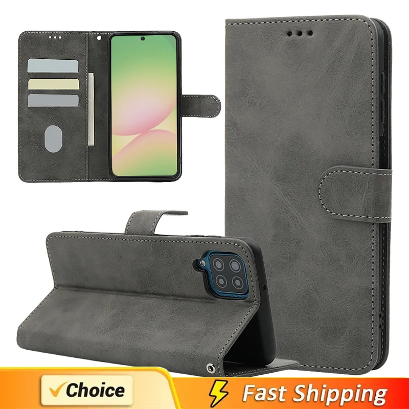 Elegant Leather Wallet Phone Case with Card Slots and Flip Cover