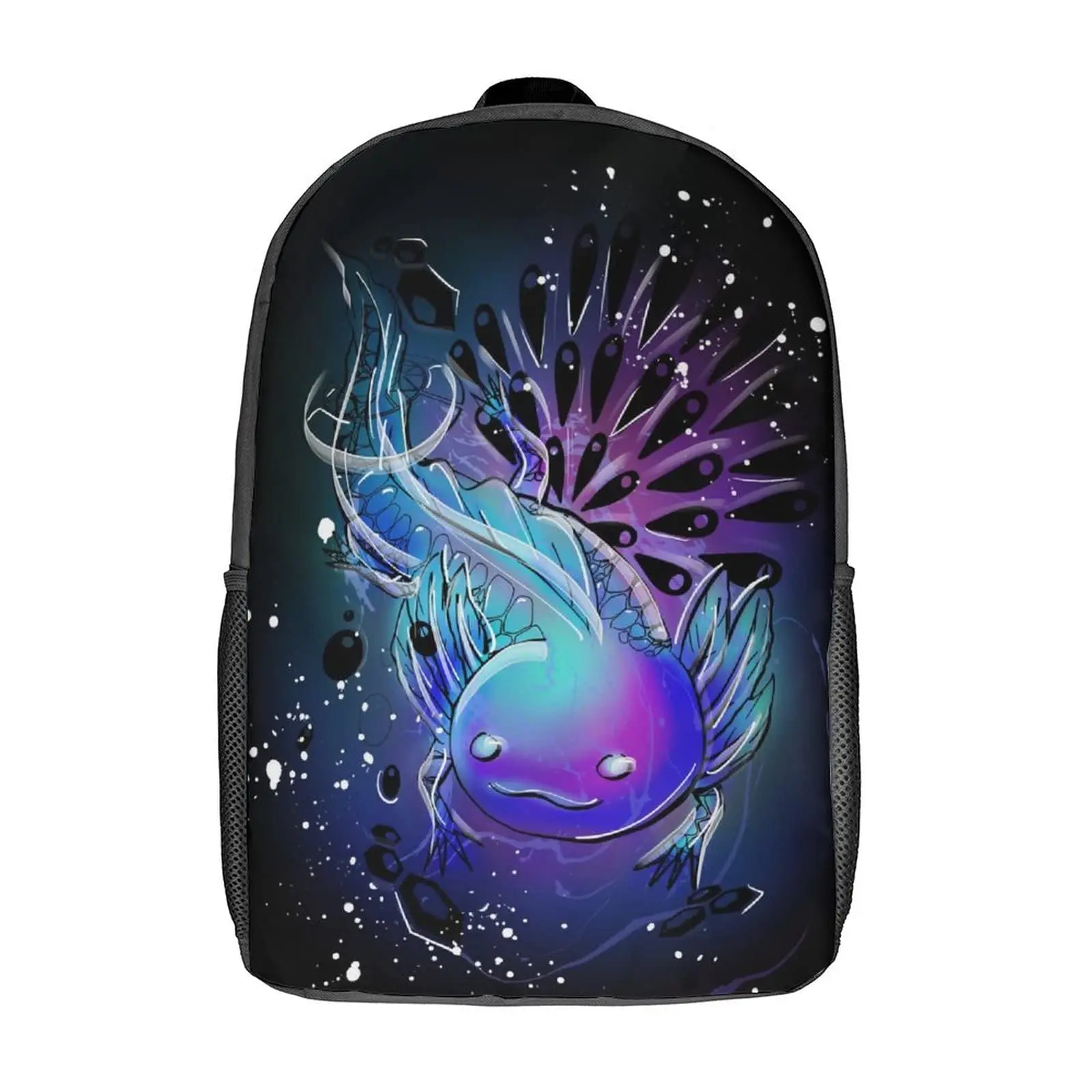 Cute Axolotl & Seaweed Print Backpack – Lightweight School Book Bag For Travel, Hiking & Day Trips - View #4