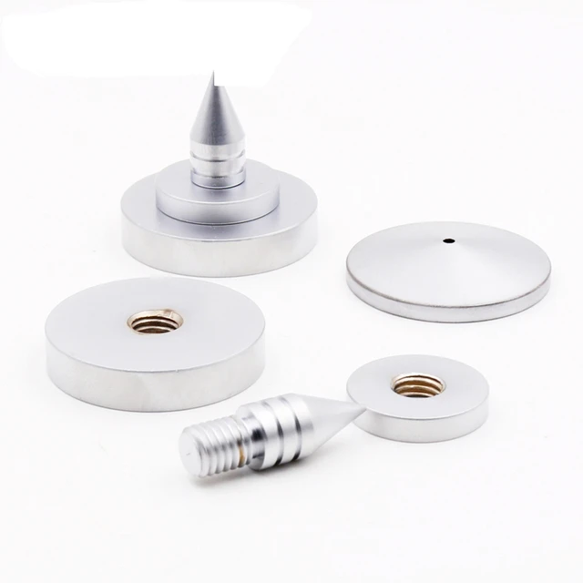 Hifi Aduio 4sets Silverspeaker Spike Isolation Feet Brass Cone Turntable  Amplifier Amp Cone Speaker Pad - Speaker Accessories - AliExpress