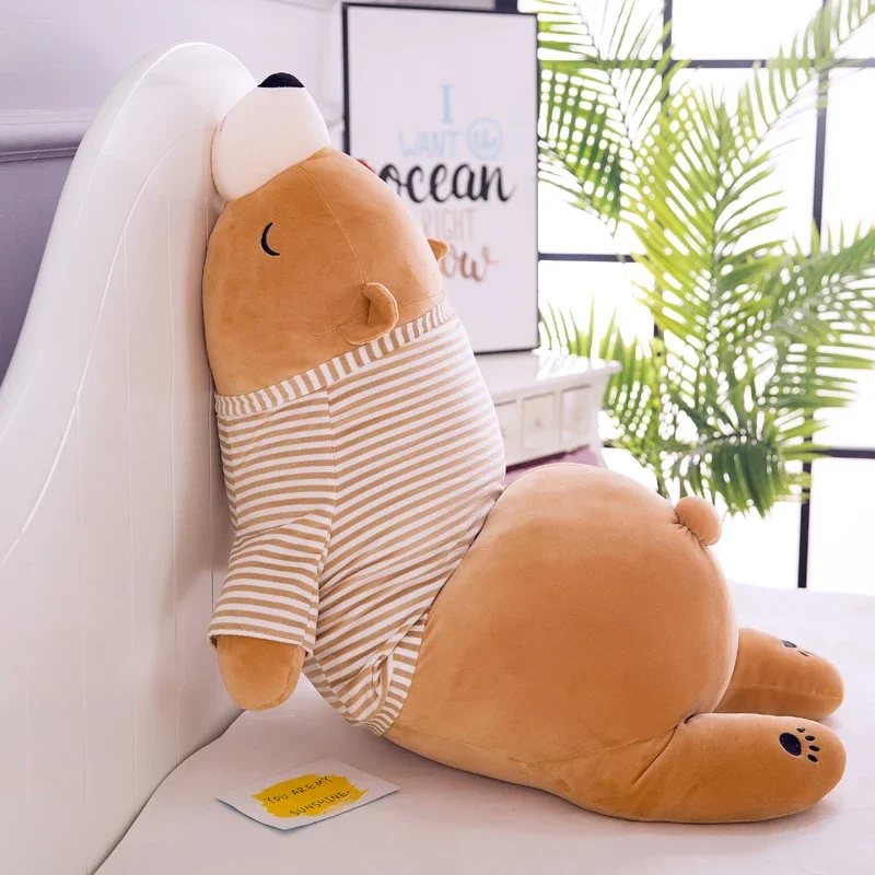 Superzachte Knuffel Ijsbeer | Knuffelbeer Wat Beren Leren | Witte Knuffelbeer 30 cm