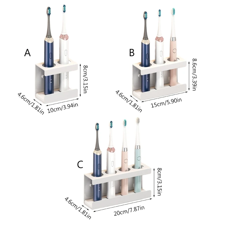 Electric Toothbrush Holder,Wall Mounted Shower Space-Saving,Storage Organizers Dropshipping 6