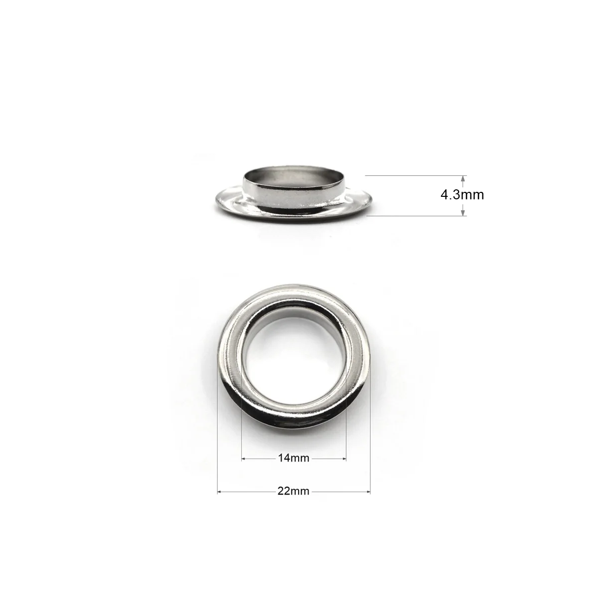 Grommet Eyelet 30sets 14mm Brass Material Big Size Silver Color Washer Fit Leather DIY Craft Shoes Belt Cap