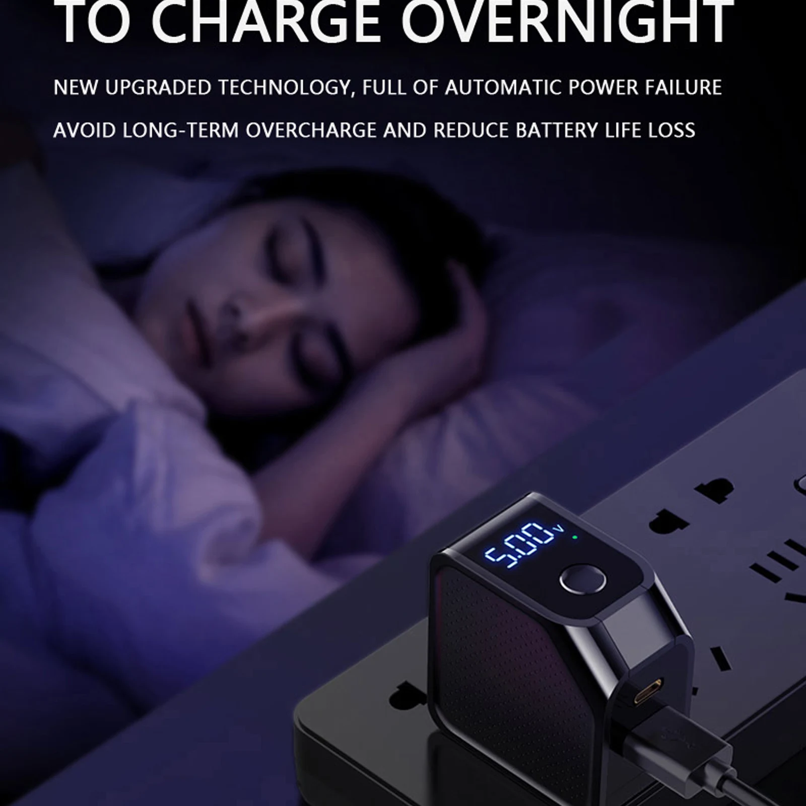 Newly Upgraded Intelligent Power Outage PD Fast Charging Mobile Phone Charger With Digital Display. Can be Used for_voghion.com
