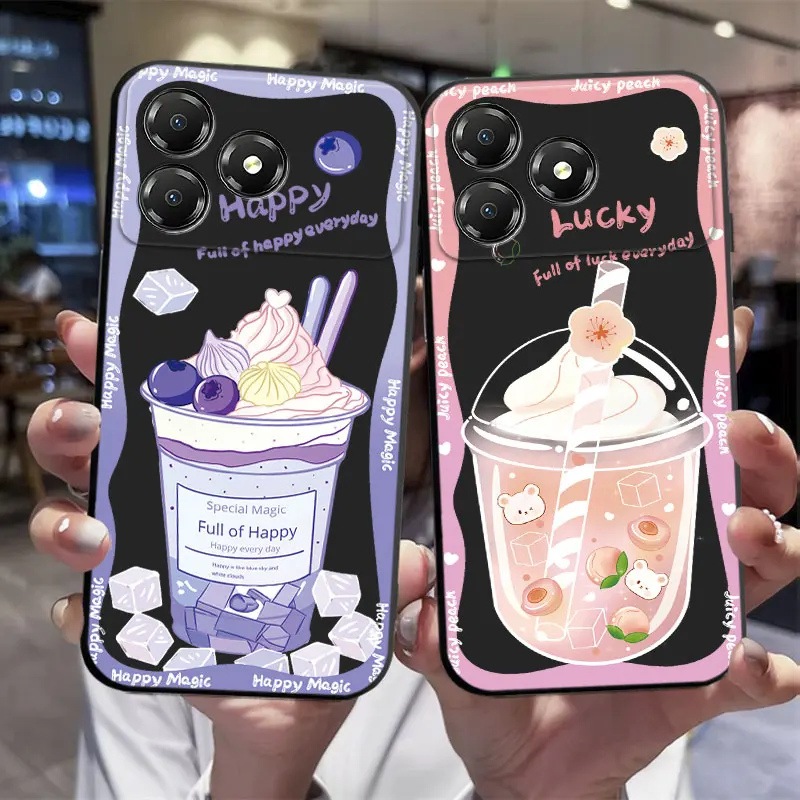 Cute Cartoon Pattern TPU Soft Silicone Back Phone Case