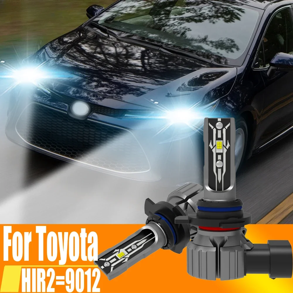 

2x HIR2 Led Headlight Canbus No Error 9012 Car Bulb High Power 6000K White Light Diode Lamp 12v 55w For Toyota Corolla 2019~2023