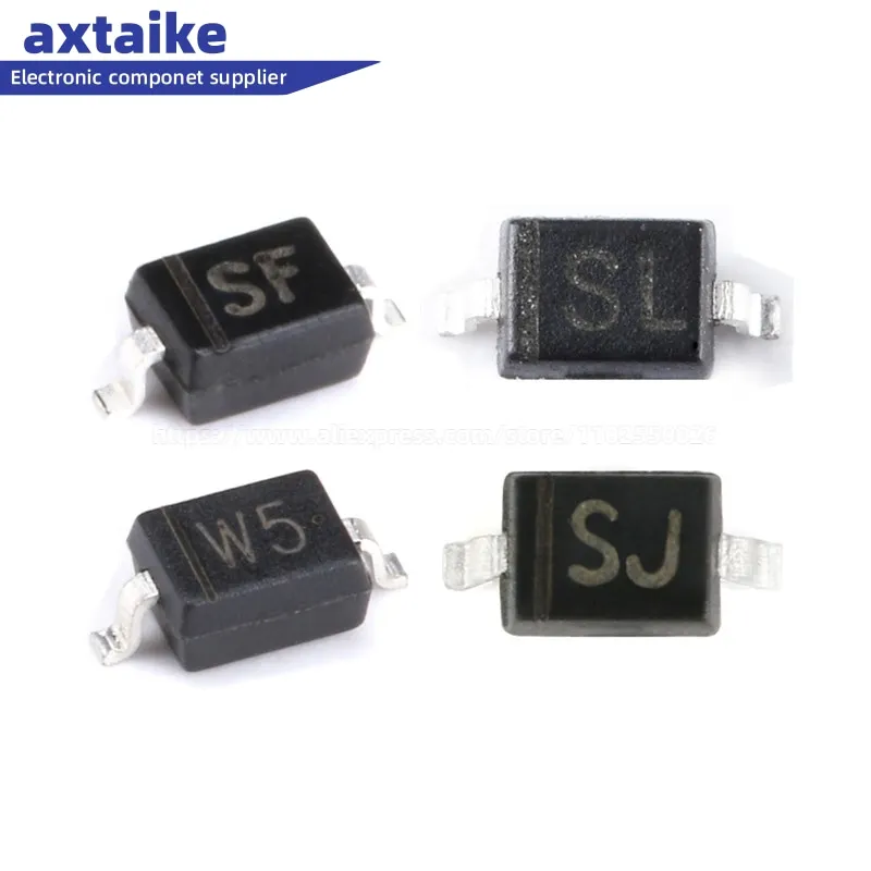 50 Pz B5819Ws Sl B0540Ws Sf B5817Ws Sj Bat60B W5 Sod-323 Diodi Schottky Smd