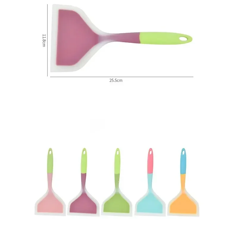 Kitchen Spatula Scoop Cooking Utensils Silicone Scraper for Beef Meat Egg Pizza pancake spatula