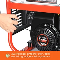 Générateur à essence à inverseur 1000W, 4 temps, 14kg, portable pour camping, camping-cars, jardin 4