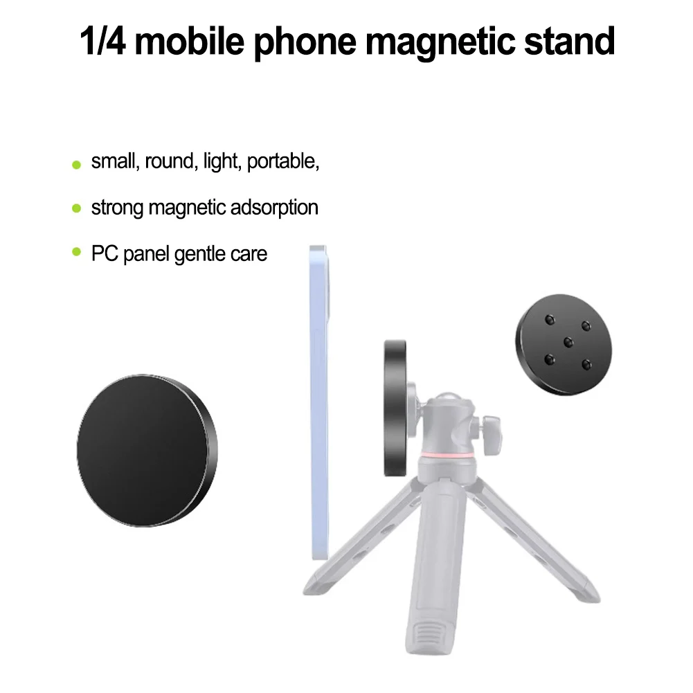 Magnetic Phone Holder Universal Tripod Mount Adapter Holder For Magsafe To 1/4 Screw Mount Holder For Iphone Series