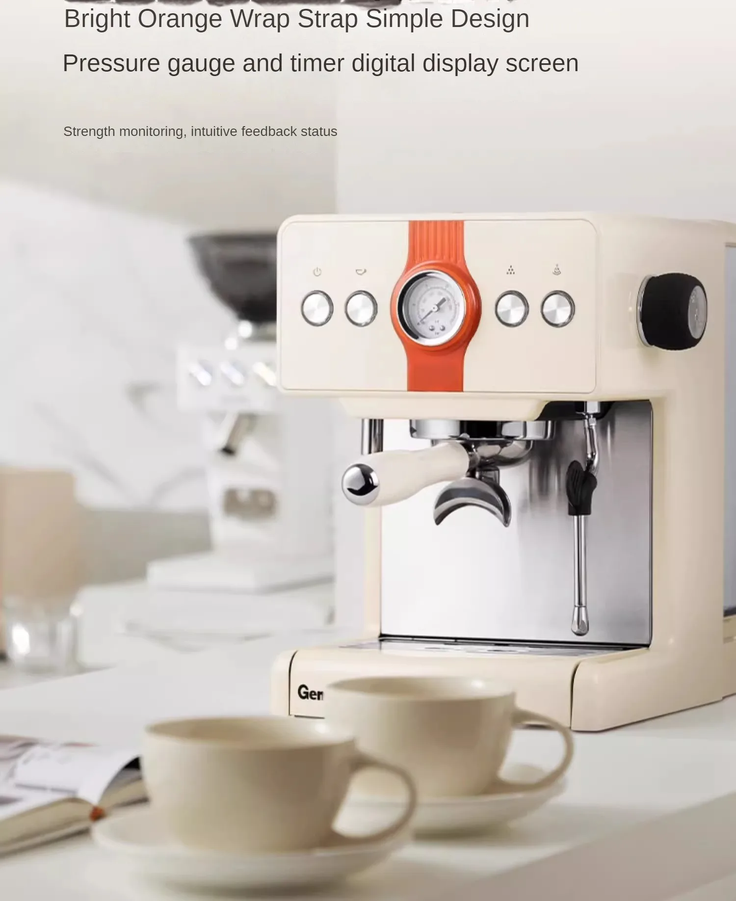 Gemilai CRM3609 Professional Italian Style Coffee Machine 15 BAR Pump Espresso Coffee Maker 1.7L description image 4