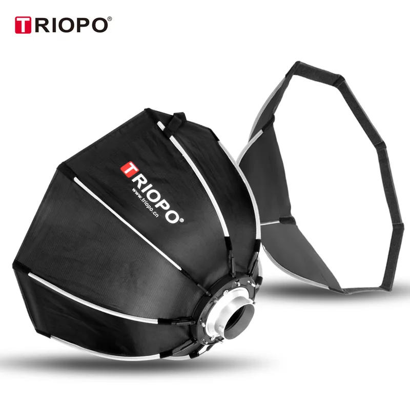 Triopo k2 55cm 65cm 90cm 120cm Foto Portabe Bowens Montagem Octagon Guarda-chuva Softbox Mais Grade Favo de Mel Softboxs ao ar Livre para Flash - Image 4