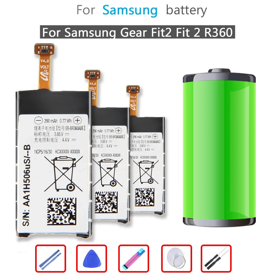 Fitness Tracker Bateria Gear Fit Samsung Gear Fit2 Pro Battery