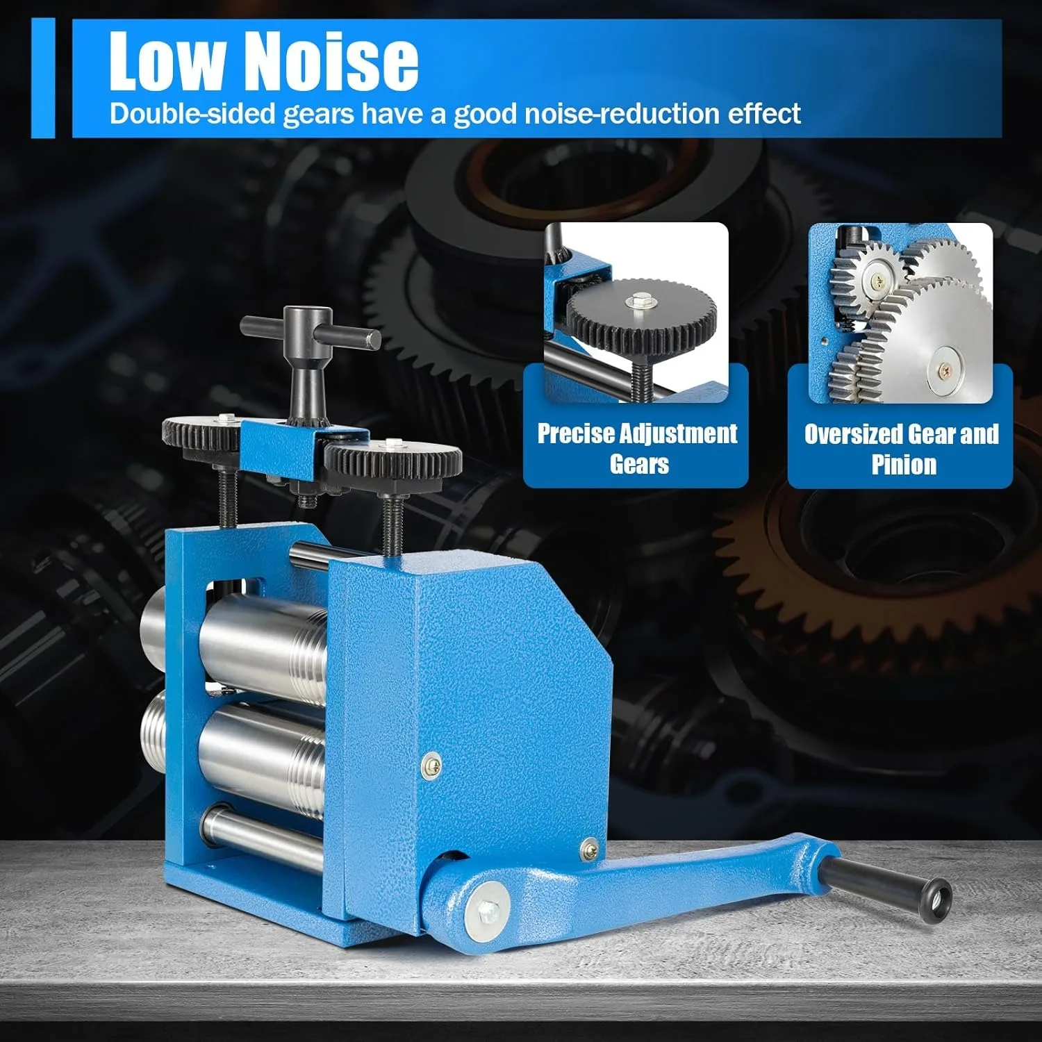 CNCEST 3-in-1 tragbare Schmuckwalzmaschine, einstellbare Pressdicken für die DIY-Schmuckherstellung – Detail 1