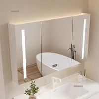 Bathroom Wall Mounted Mirror Cabinet Modern Smart Bathroom Cabinets with Mirror Creative Bathroom Storage Cabinet Home Furniture 4
