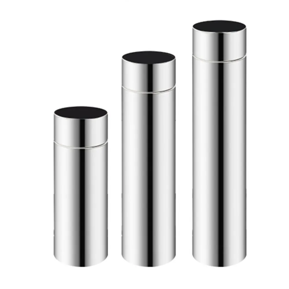 Stainless Steel Tent Stove Pipe 6cm Outdoor Camping Wood Stove Chimney Exhaust Pipe Fireplace Parts 20/30/40cm 1pc