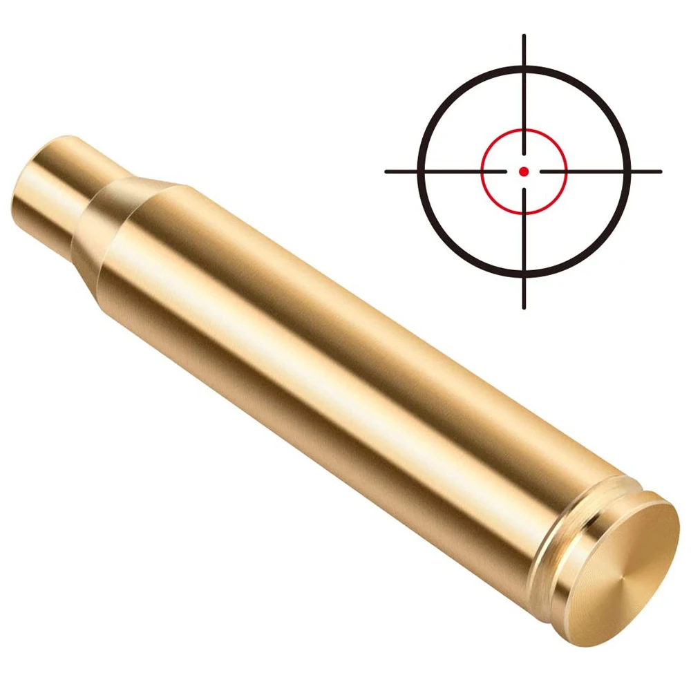 Red Dot Laser Brass Boresighter CAL .223 5.56 9mm 308 7.62 .45 30 06 Cartridge Boresight Rifle Scope Hunting Gun Accessories