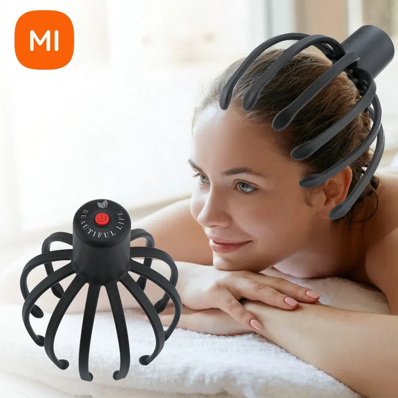 

Xiaomi Youpin Stress Relief Electric Octopus Claw Scalp Massager Hands Therapeutic Head Scratcher Relief Stimulation Rechargable