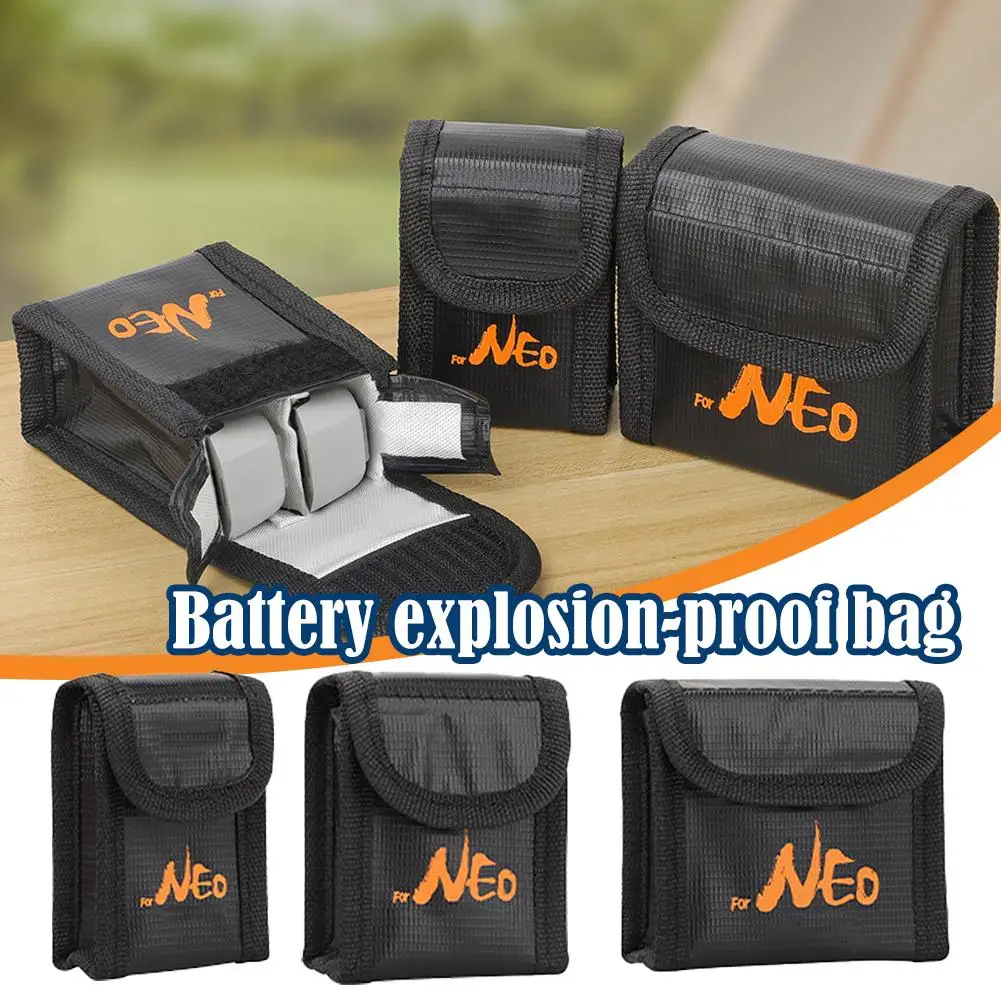 Description Picture 2 of itemDrone Flight Battery Safe Bag For DJI NEO/Mini 3 Pro/Mini 4 Pro Protective Case Lithium Battery Safe Explosion-proof Bag