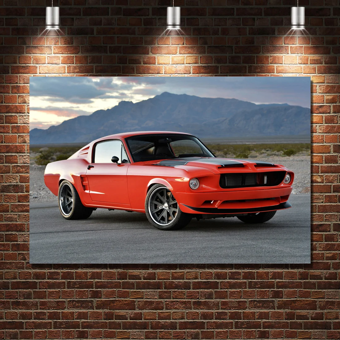 1967 Fords Mustang Fastback Supercars 4K Canvas Art Wall Poster E Stampe Room Decor Painting Unframe