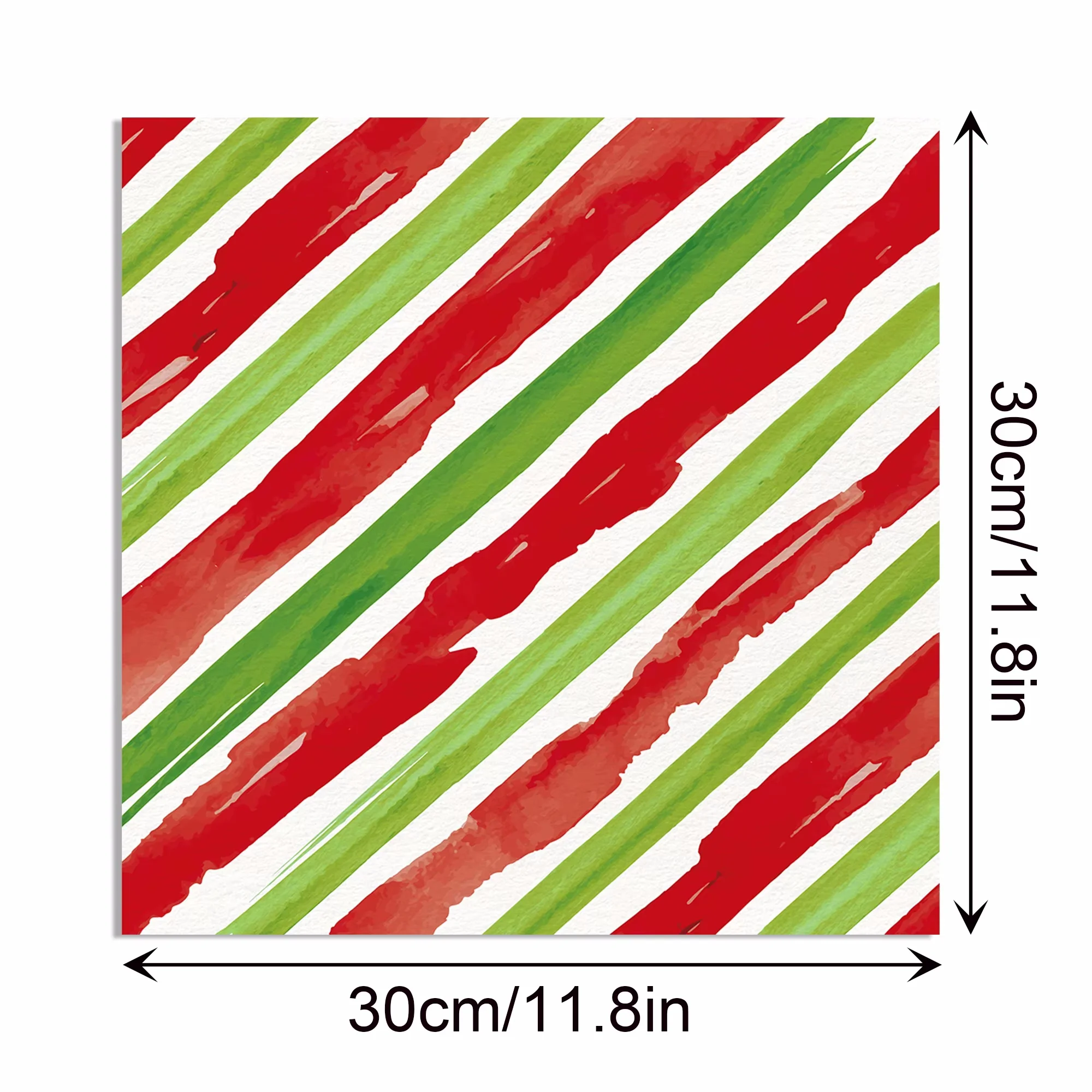 24 stücke Weihnachten rote und grüne Tupfen Sammelalbum Papier Party Geschenke dekorative Verpackung Handwerk Geschenk papier 30*30cm – Detail 7