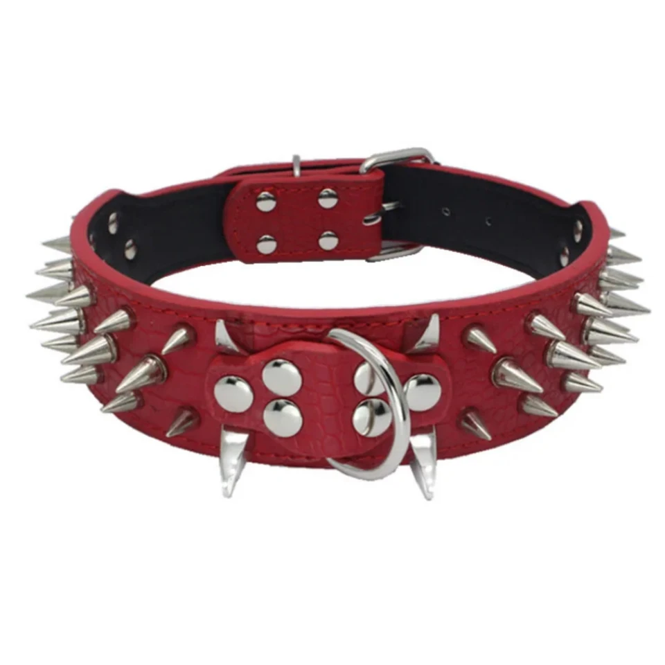 Adjustable Spiked Studded Dog Cat Collar
