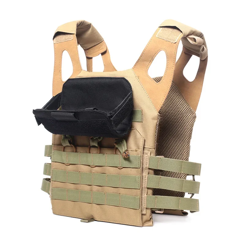 1pc Tactical Admin Map Pouch Phone Holder Outdoor Vest Plate Carrier Front Panel Belt Pack Hunting Accessories Utility EDC Bag
