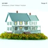1pc 1:150 N Scale Model Dwelling House American Style Courtyard Model Scale Kit Building Material Diorama Train Railway Layout 4