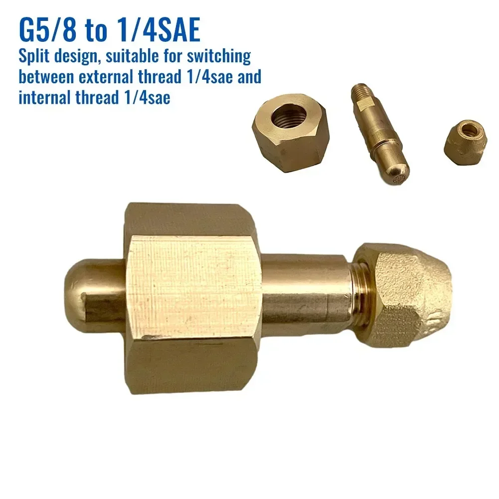1Set Car Bottle Adapter On 1/4" SAE Thread Male 1/4 SAE Use Car Conditioner For R134A W21.8 To 1/4 High Quality