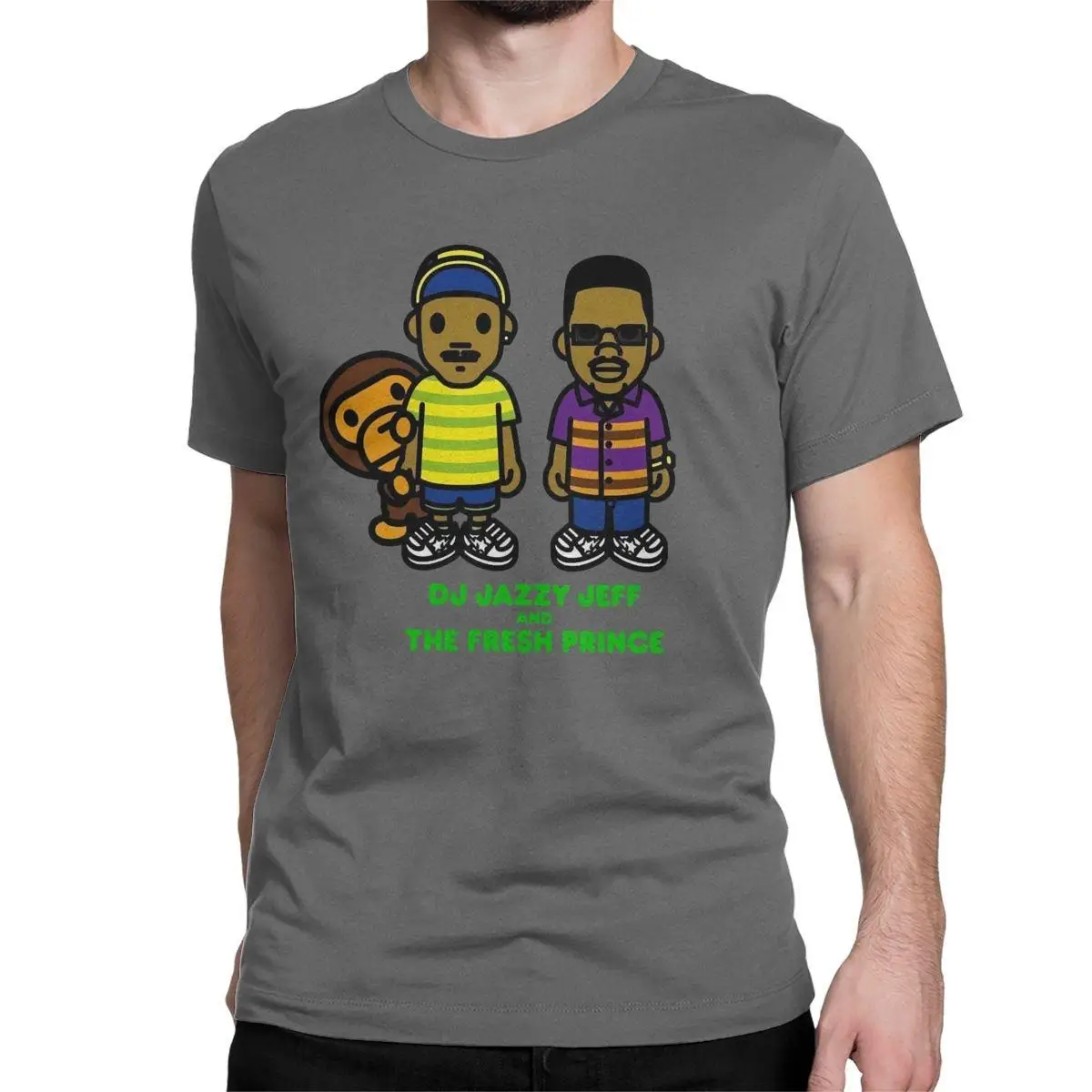 

Men DJ Jazzy Jeff And The Fresh Prince Of Bel Air Will Smith T Shirts Pure Cotton Clothes O Neck Tee Shirt Plus Size T-Shirts