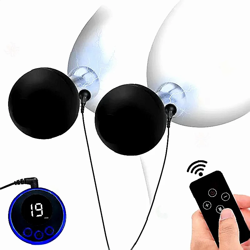 Electric Shock Nipple Sucker And Clamps Provide Electro Stimulation For Nipples Pussy Breast And Clit As BDSM Couple Toys_voghion.com