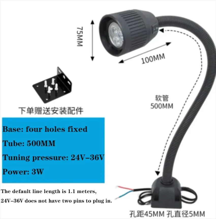 12W LED Machine Light - IP67 Explosion Proof, Adjustable Work Lamp For CNC, Lathe, Industrial Tools - View #5