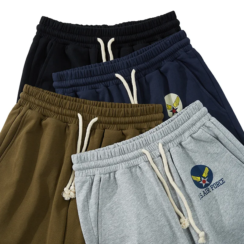 Men's US Air Force 5-Point Guard Pants Outdoor Trekking Combat Sports Travel Loose USAF Middle Short Summer AMEKAJI Hiking Camp