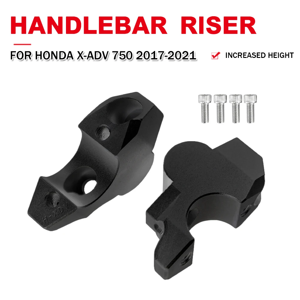 Per Honda Xadv750 X-Adv Xadv 750 2017-2020 2021 Moto Manubrio Riser Up Schienali Sposta Staffa Manubrio Riser Morsetti Di Montaggio