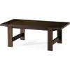 Wood Coffee Table, 48" x 24", Rustic Farmhouse Living Room Furniture, Industrial Modern Room Decor, (Aged Brown) Café Tables 1