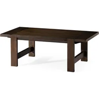 Wood Coffee Table, 48" x 24", Rustic Farmhouse Living Room Furniture, Industrial Modern Room Decor, (Aged Brown) Café Tables 1