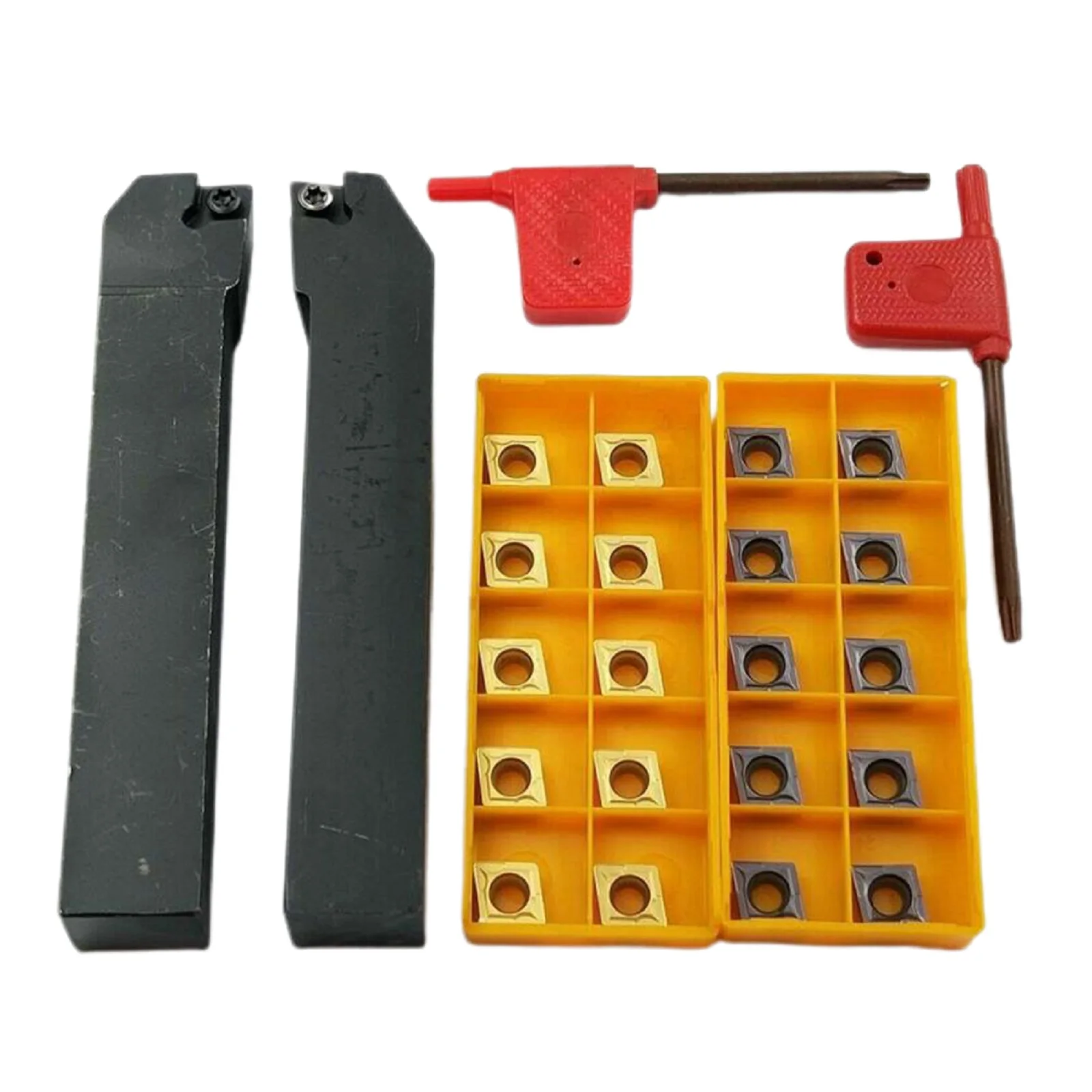 

SCLCR2020K09 Turning Holde + SCLCL2020K09 Turning Holder + 20pcs CCMT09T304/CCMT09T308 Carbide Inserts Turning Tool