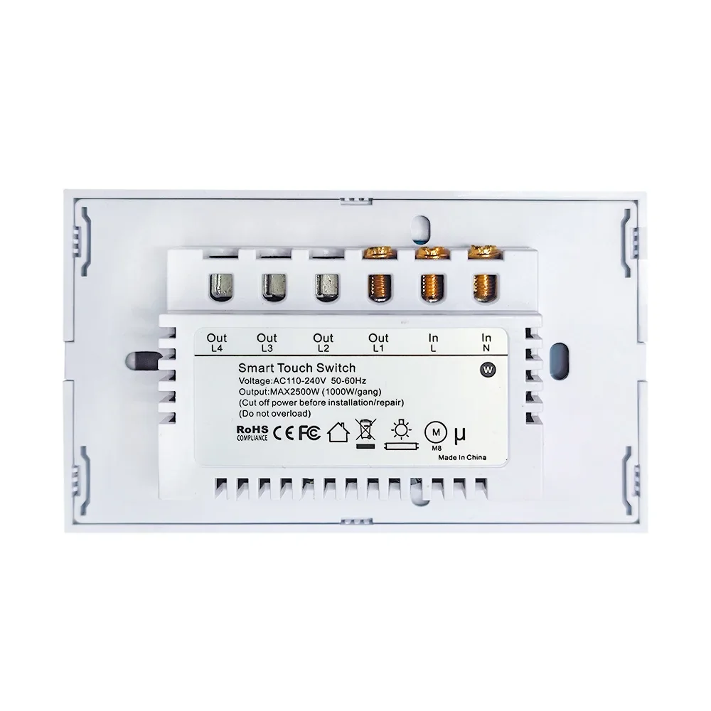 Wifi Smart Switch Zigbee Smart Switch Wifi Tuya Smart Water Heater Wall Boiler Switch 40A Glass Touch Panel Voice Remote Control Alexa Google Home Automation