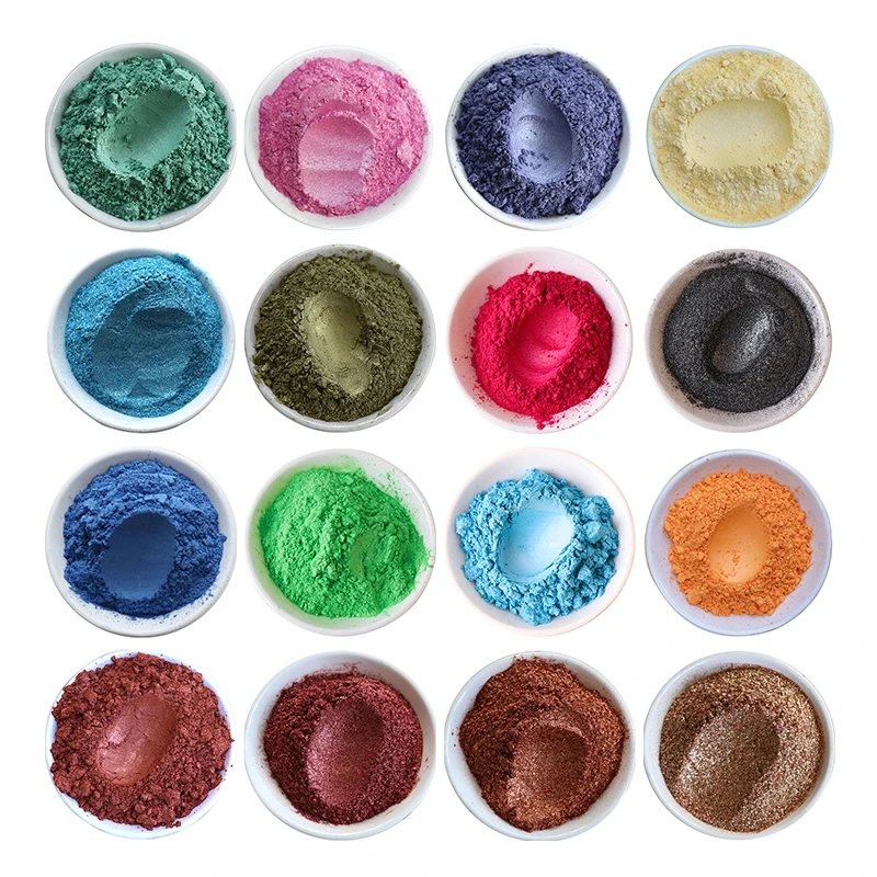 60Color Mica Pigment Epoxy Resin Dye Soap Cosmetics Mica Pearlescent Pigments Coloring For Resin Acrylic Paint 4