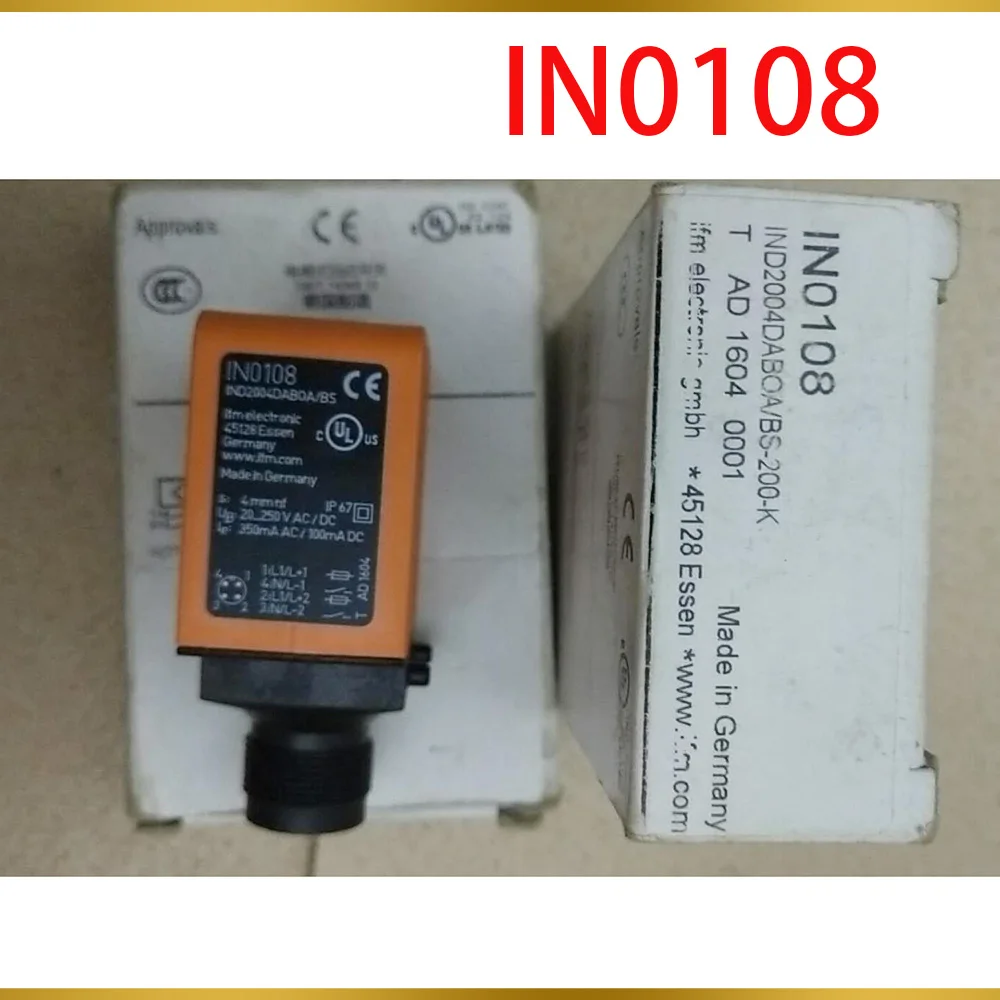 

For IFM Dual Inductive Sensor for Valve Actuators Inductive Proximity Switch Sensor 20 to 250 AC/DC Non-flush IN0108
