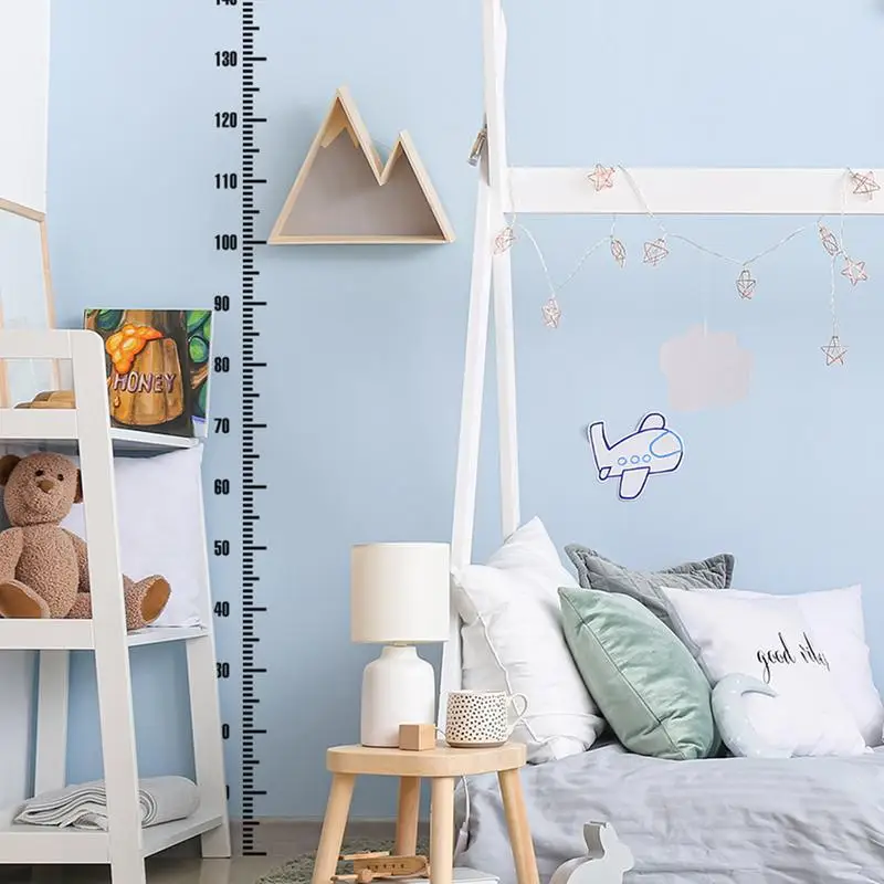 Cartoon Height Scale Wall Sticker Creative 0-200cm Measure Height Children Ruler Grow Up Chart Wall Decals Room Decoration