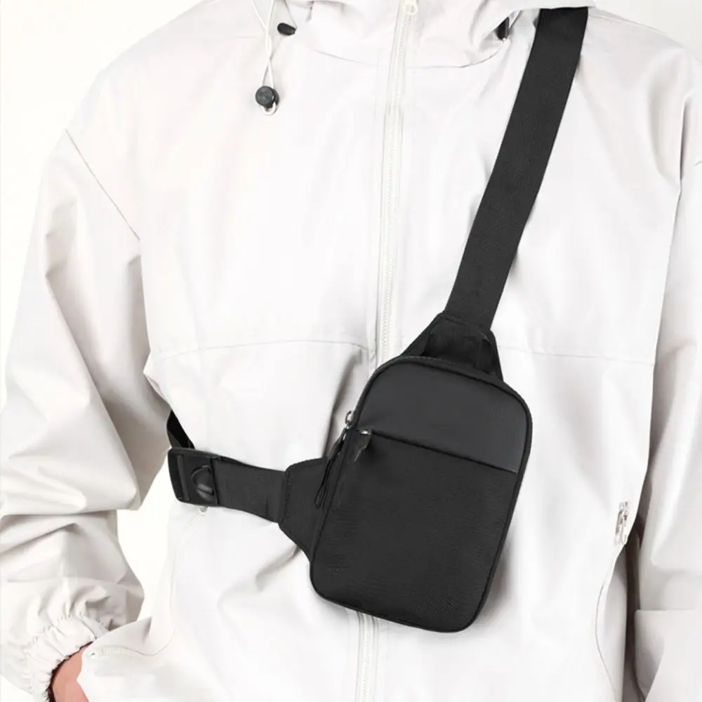 Men's Chest Bag Fashion Small Canvas Shoulder Crossbody Bags for Man Mini Cloth Sling Sport Cross Phone Male Handbag