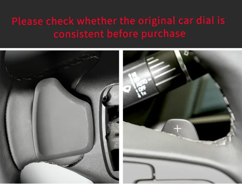 T-carbon Car Steering Wheel Paddle Shift For Cadillac CT4 CT5 Low-end Version 2017-2022 Carbon Fiber Paddle Shifter Extension