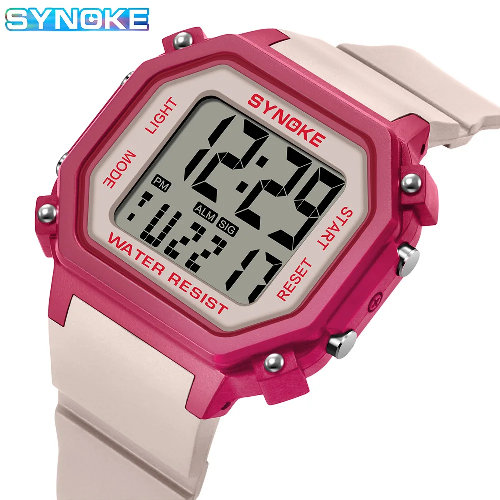Digital Watches Lady And Men Sports Luminous Multifunction Waterproof Women Wristwatch Outdoor and Running Student Back Lights