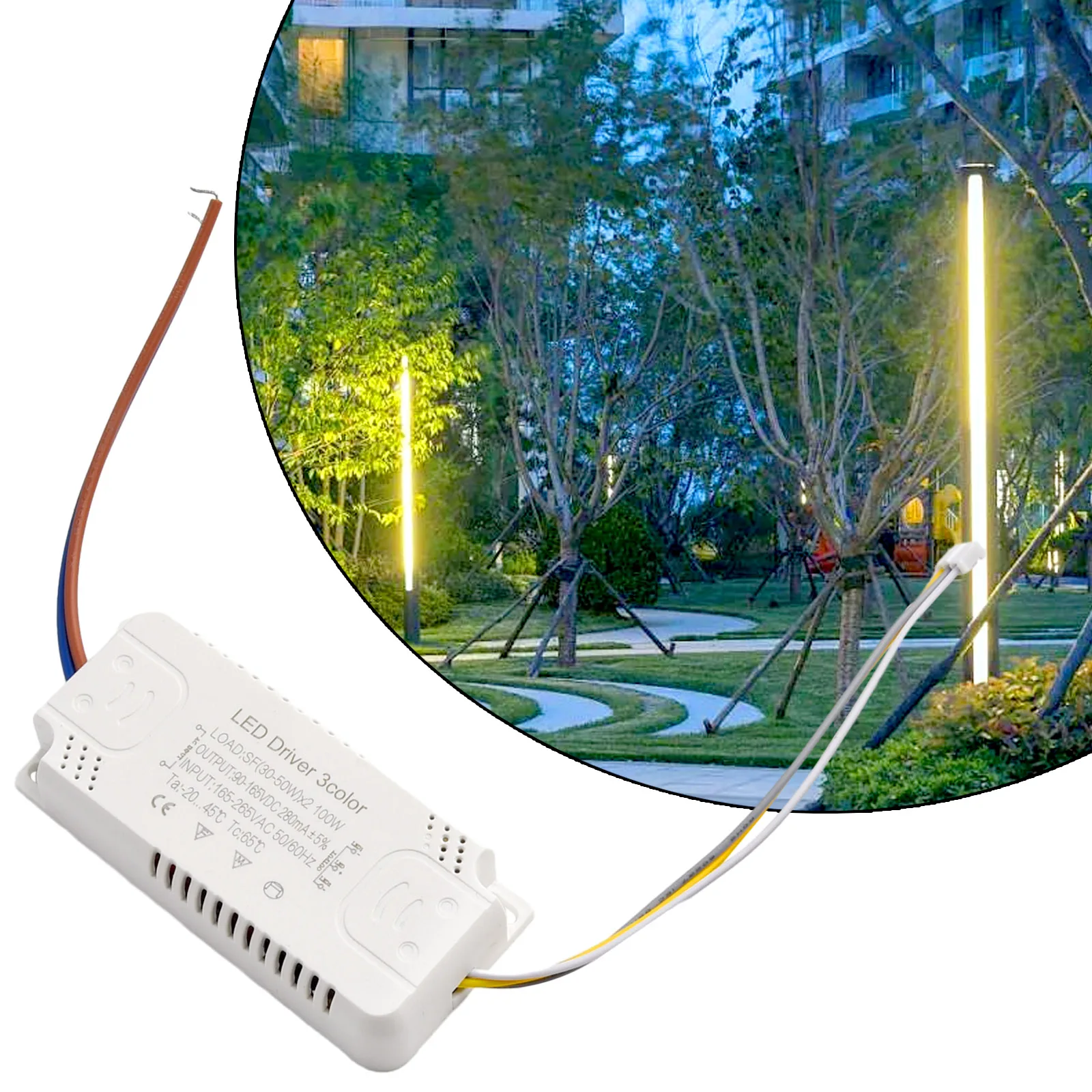 천장 조명 샹들리에 교체용 LED 드라이버, 3 색 변압기, 260-280mA, 8-24Wx2, 20-40Wx2, 30-50Wx2, 40-60Wx2, 50-70Wx2