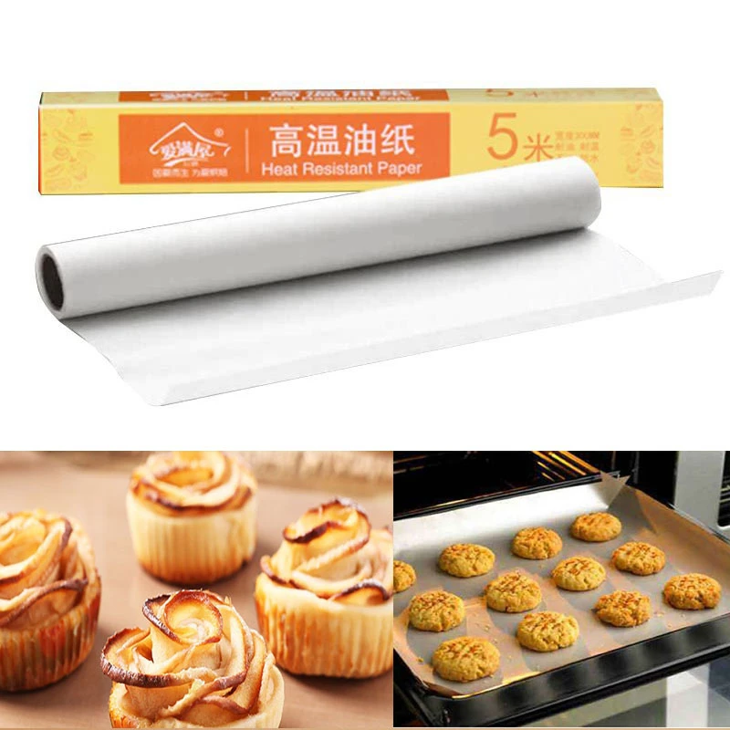 5m 10m Baking Paper Barbecue Double-sided Silicone Oil Paper Parchment  Rectangle Oven Oil Paper Baking Sheets Bakery Bbq Party - Baking & Pastry  Tools - AliExpress