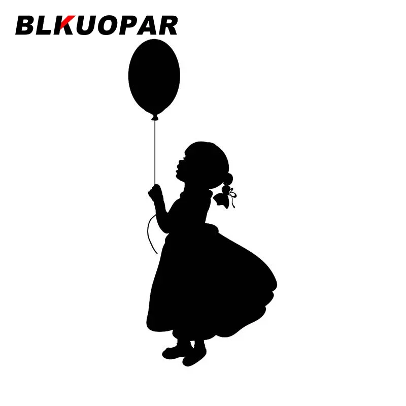

Праздничная наклейка BLKUOPAR с изображением ручного воздушного шара для девочек, наклейка на машину, Солнцезащитный виниловый устойчивый к царапинам автомобильные аксессуары, водонепроницаемая графика
