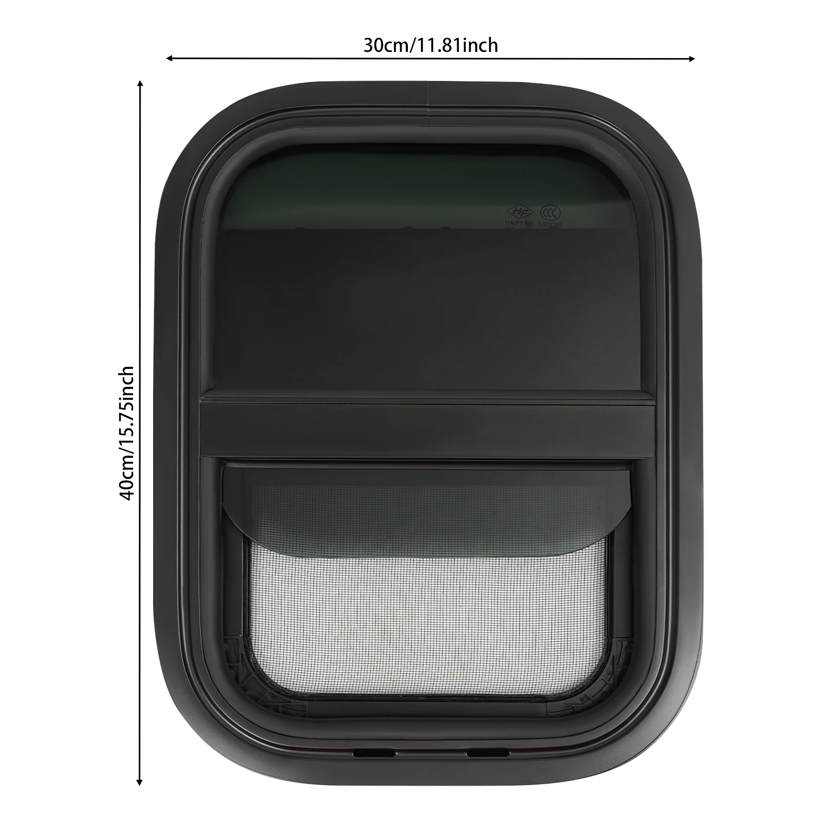 Schiebefenster für Wohnmobile, 300 x 400 mm/300 x 550 mm/300 x 600 mm, Wohnwagen-Lüftungsfenster, Insektenschutz – Detail 2