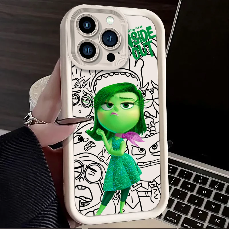 thumbnail image 1 of Disney Inside Out 2 Funda de teléfono para iPhone 15 14 13 12 11 Pro Max XS X XR 8 7 6S 6 Plus SE 2020 Funda de silicona a prueba de golpes, 1 of 5