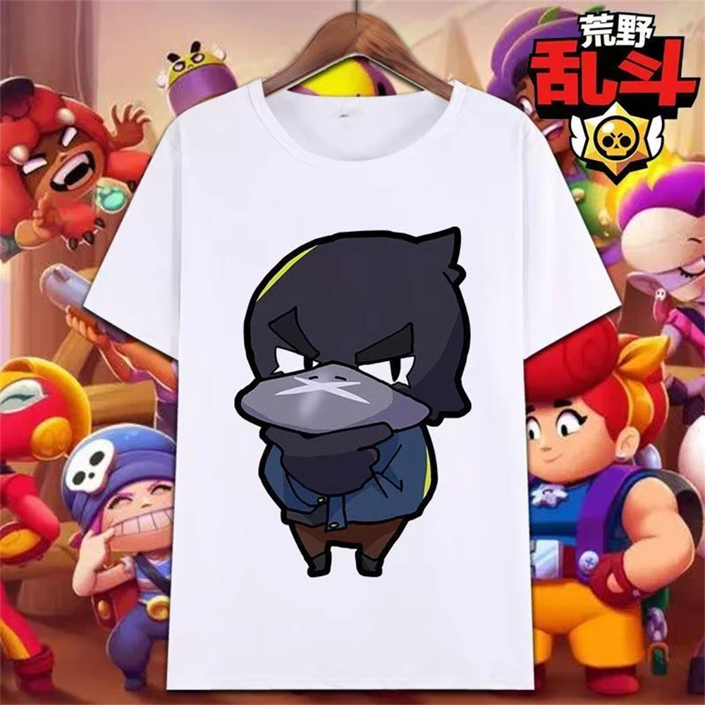 thumbnail image 1 of Camiseta con estampado de Brawl para niños, disfraz de Cosplay de estrellas de Anime, disfraz de Leon Spike, regalos de algodón para niños, camisetas casuales divertidas de verano para niños, 1 of 5