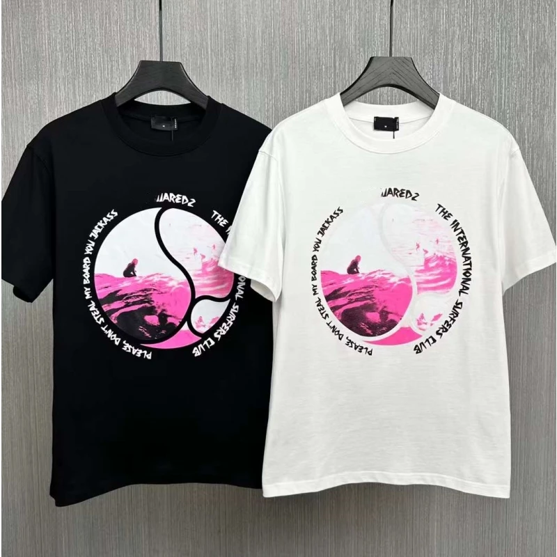 

Trendy Casual Oversize Spring Summer Men's T-shirt Fashion Letter Printing Round Neck Short Sleeve Shirt TopTees D2848